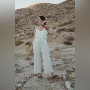 Ozma of California Cypress Playsuit / Jumpsuit - Natural Colour - Size M